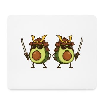 Avocado Samurai 2 - Mouse Pad (horizontal) - white - Front