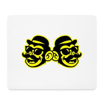 Singe Gentleman Drôle - Tapis de souris (format paysage) - blanc - Devant