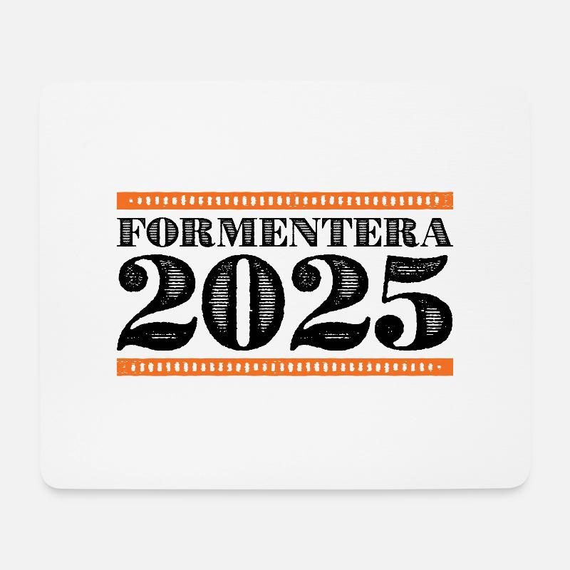 Formentera 2025 - Mousepad (Querformat) - Weiß