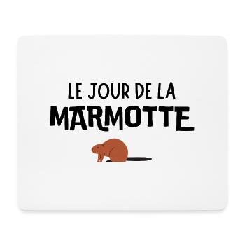 Le jour de la marmotte - Tapis de souris (format paysage) - blanc - Devant