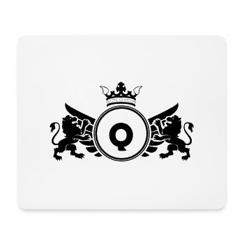 buchstabe Q Wappen - Mousepad (Querformat) - Weiß - Vorne