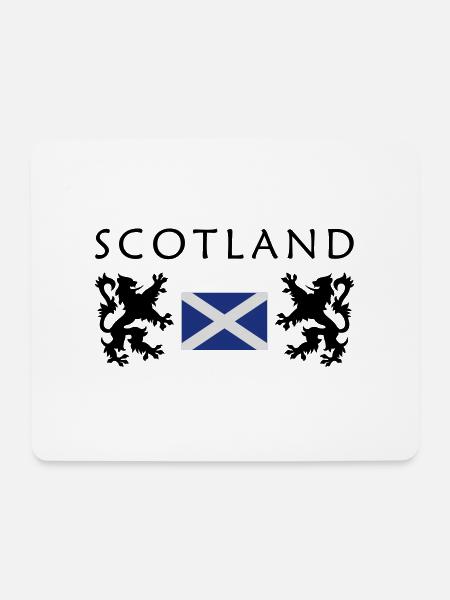 Scotland flag - Mouse Pad (horizontal) - white