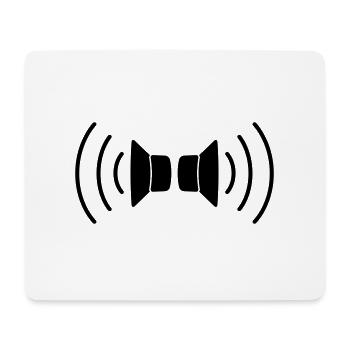speakers stereo - Mouse Pad (horizontal) - white - Front