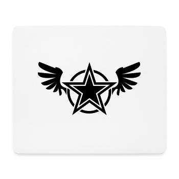 star wings - Mouse Pad (horizontal) - white - Front