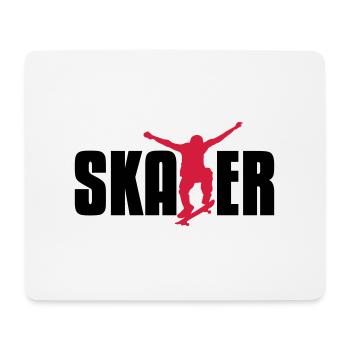 skater - Tapis de souris (format paysage) - blanc - Devant