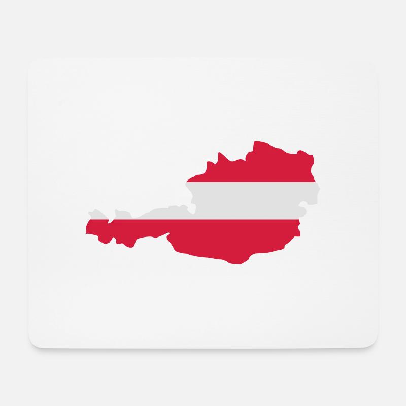 Österreich - Mousepad (Querformat) - Weiß
