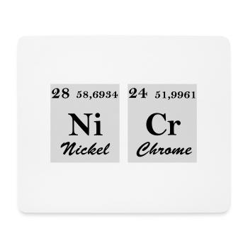 Nickel Chrome - Tapis de souris (format paysage) - blanc - Devant