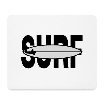 Surf - Tapis de souris (format paysage) - blanc - Devant