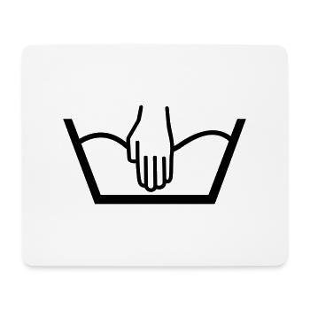 handwäsche symbohl - Mousepad (Querformat) - Weiß - Vorne