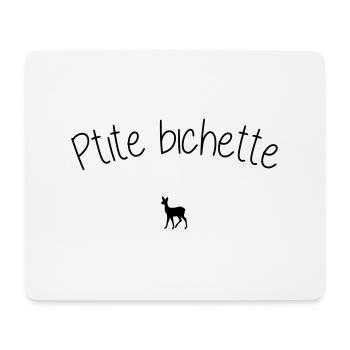 ptite bichette - Tapis de souris (format paysage) - blanc - Devant