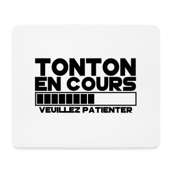 TONTON(veuillez patienter) - Tapis de souris (format paysage) - blanc - Devant