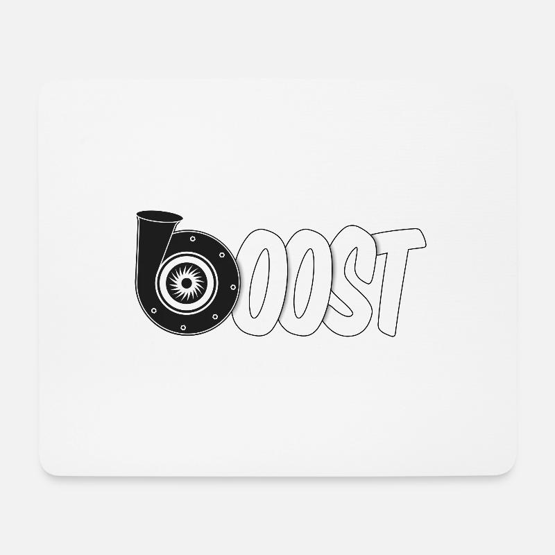 Turbolader Boost - Mousepad (Querformat) - Weiß