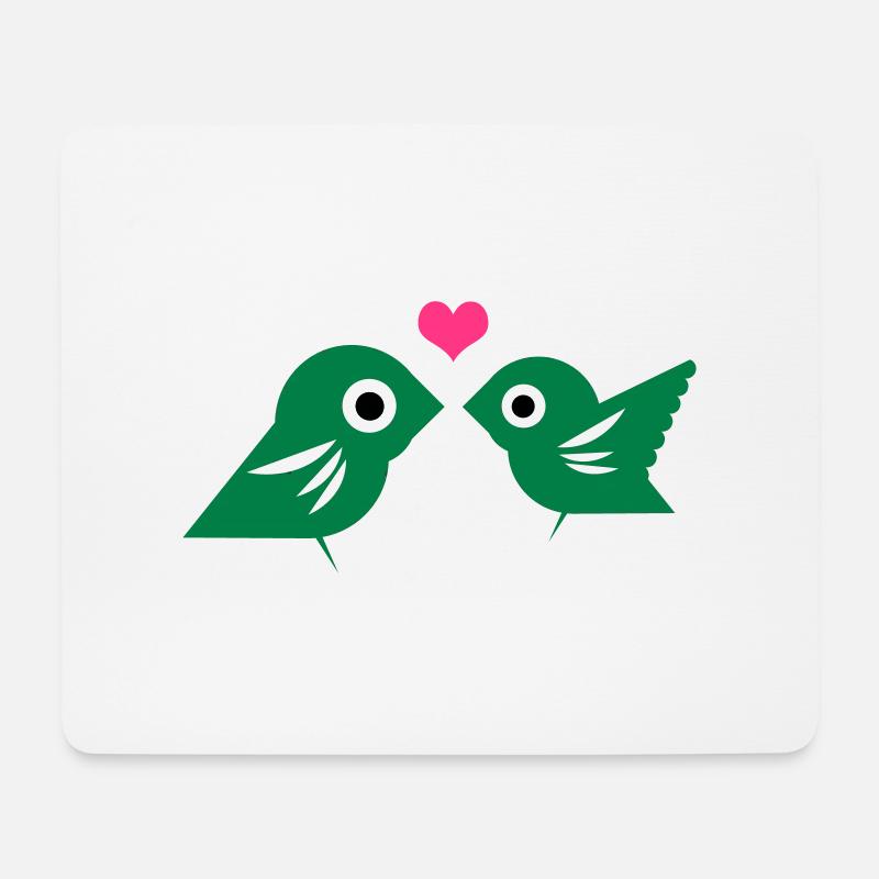 Lovebirds - Mouse Pad (horizontal) - white