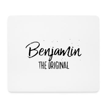 Benjamin - Mousepad (Querformat) - Weiß - Vorne