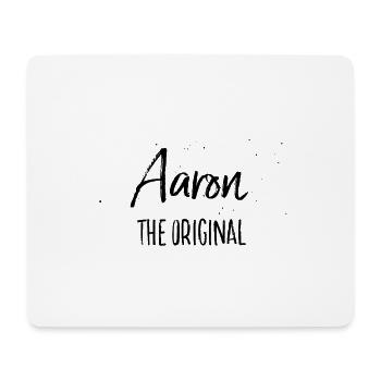 Aaron - Mousepad (Querformat) - Weiß - Vorne