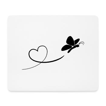 schmetterling - Tapis de souris (format paysage) - blanc - Devant