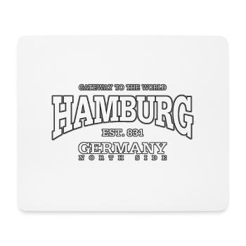 Hamburg (white) - Mousepad (Querformat) - Weiß - Vorne