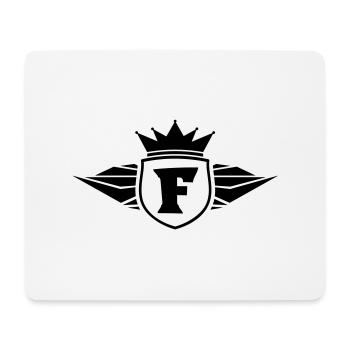 f_letter_f1 - Mousepad (Querformat) - Weiß - Vorne