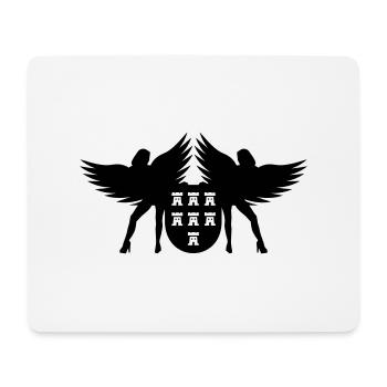 Wappen Siebenbürgen mit Engel - Mousepad (Querformat) - Weiß - Vorne