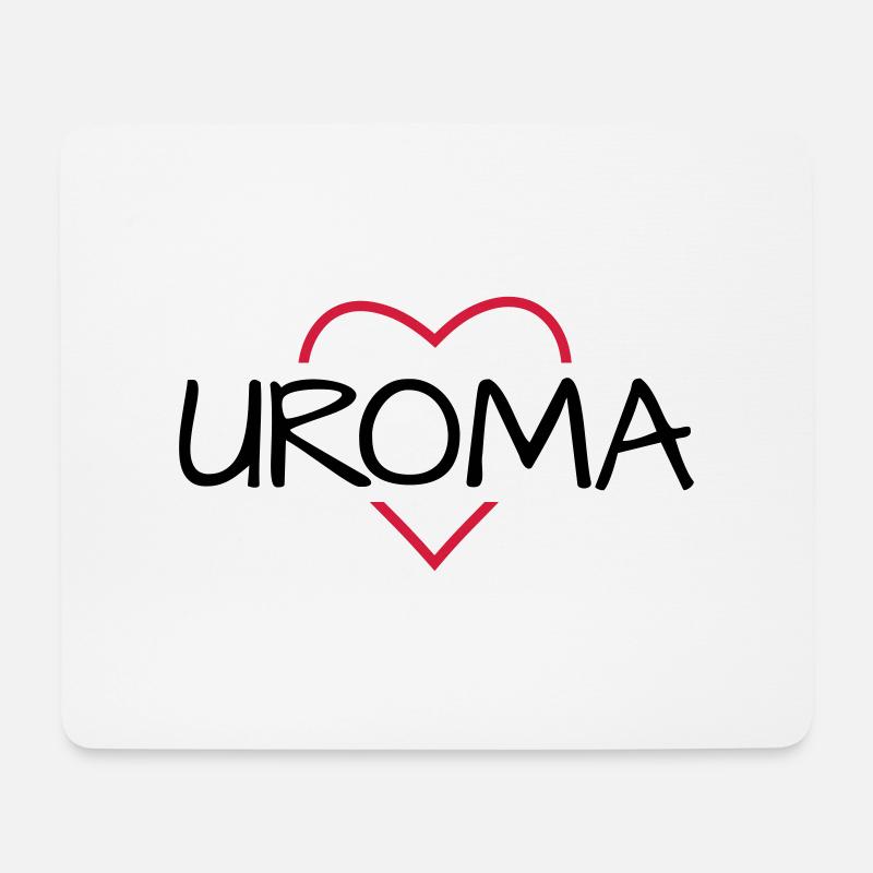 Uroma Herz Gechenkidee - Mousepad (Querformat) - Weiß