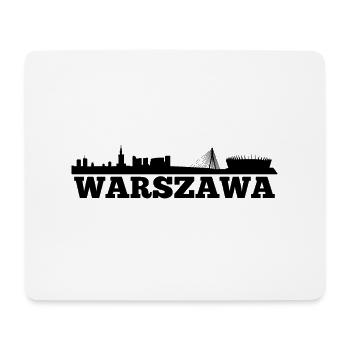 Warsaw, Poland / Warszawa, Polska - Mouse Pad (horizontal) - white - Front