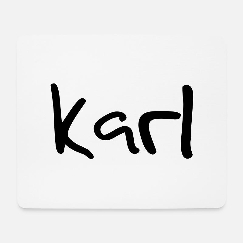 karl - Mousepad (Querformat) - Weiß