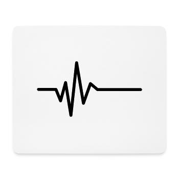 frequenz_puls_beat__f1 - Mousepad (Querformat) - Weiß - Vorne