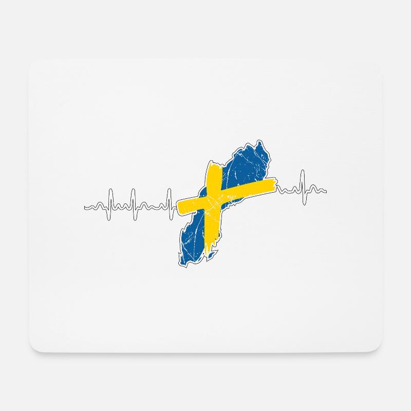 Sweden - Mouse Pad (horizontal) - white