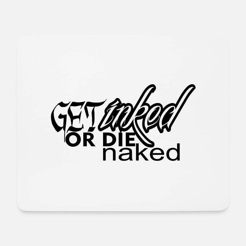 tattoo - Mousepad (Querformat) - Weiß