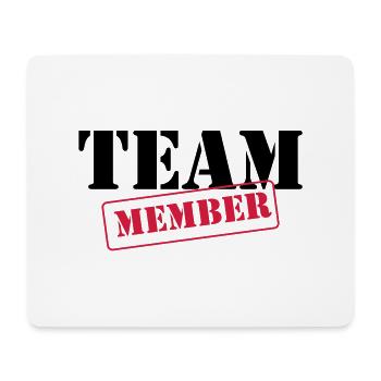 Team Member - Tapis de souris (format paysage) - blanc - Devant