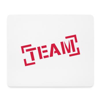 team_stamp__f1 - Tapis de souris (format paysage) - blanc - Devant
