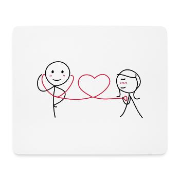 Together Forever (LOVE) - Mousepad (Querformat) - Weiß - Vorne