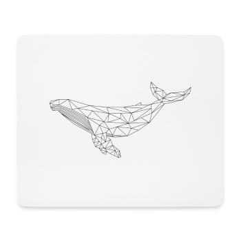 Wal "Geo Black" - Mousepad (Querformat) - Weiß - Vorne