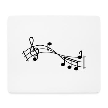 music note - Mouse Pad (horizontal) - white - Front