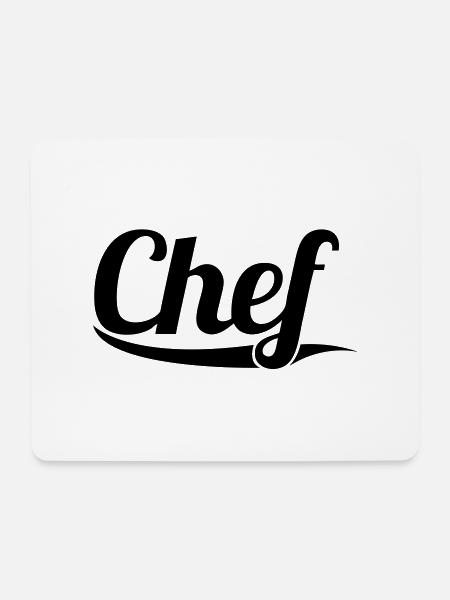 Chef - Mousepad (Querformat) - Weiß