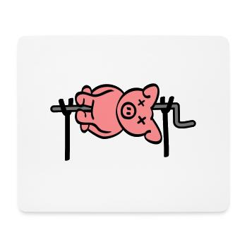 Pig Barbecue - Mousepad (Querformat) - Weiß - Vorne