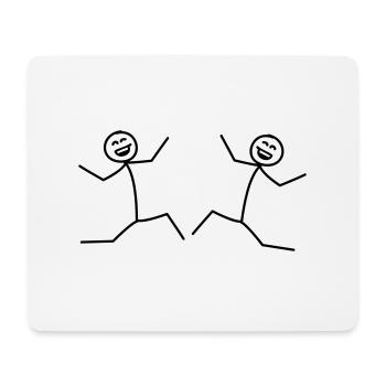 Happy Friends - Mouse Pad (horizontal) - white - Front