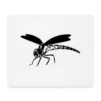 Libelle - Mousepad (Querformat) - Weiß - Vorne