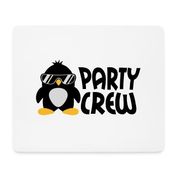 Party Crew Penguin - Tapis de souris (format paysage) - blanc - Devant