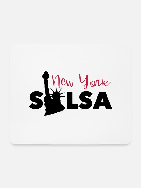 Salsa New York - Salsa Dance Shirt New York Style - Mouse Pad (horizontal) - white