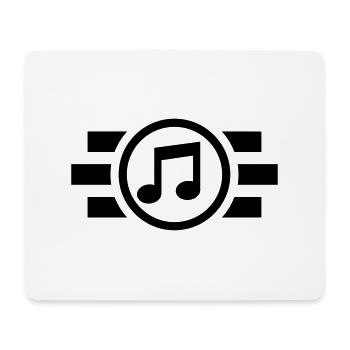 music_f1 - Mouse Pad (horizontal) - white - Front