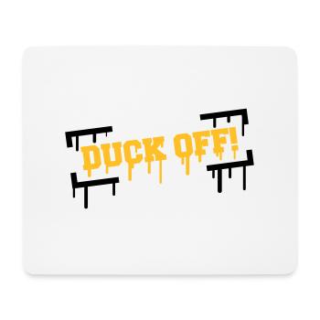Duck Off Graffiti - Mousepad (Querformat) - Weiß - Vorne