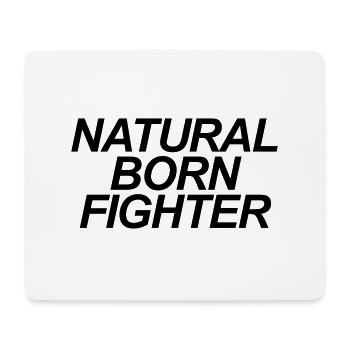 natural born fighter brazilian jiu jitsu - Mouse Pad (horizontal) - white - Front