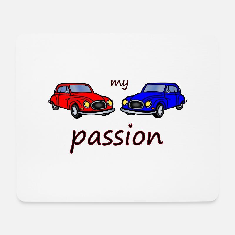 auto passion - Mouse Pad (horizontal) - white