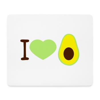 i love avocado love heart clipart fruit vegetable lec - Mouse Pad (horizontal) - white - Front