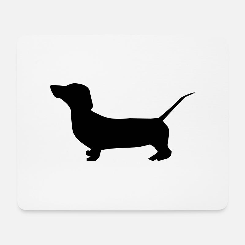 dog dachshund dog - Mouse Pad (horizontal) - white