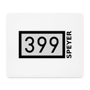 Rheinkilometer 399 Speyer - Mousepad (Querformat) - Weiß - Vorne