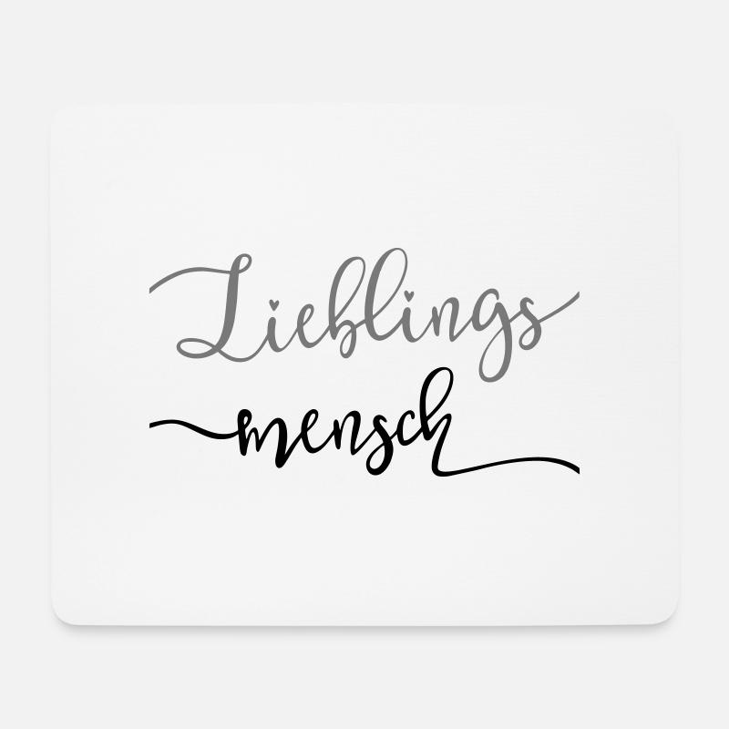 Lieblingsmensch - Mousepad (Querformat) - Weiß