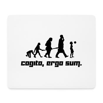 Cogito, ergo sum. (Vector) - Mouse Pad (horizontal) - white - Front