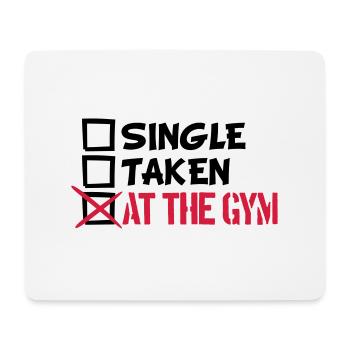 gym bodybuilder muskeln trainieren gewicht - Mousepad (Querformat) - Weiß - Vorne